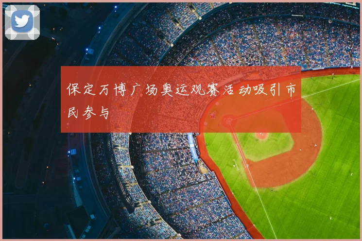 保定万博广场奥运观赛活动吸引市民参与
